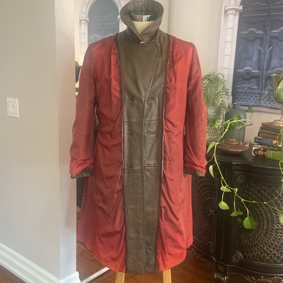 ✨TROJAN Vintage✨ Brown Taupe Belted Trench Coat Jacket Size [M] - Picture 10 of 14